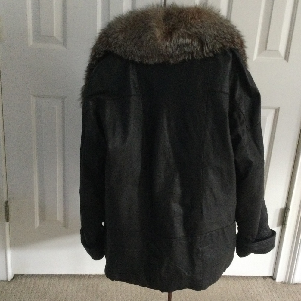 Leather Fox Fur Jacket - Picture 2 of 5